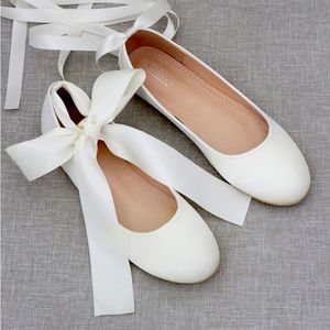 Etsy Kailee P Bridal/Wedding Lace Up Ballet Flats! Size 9
